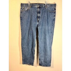 Levis 550 Relaxed Fit Jeans Mens 46x34 Medium Wash Blue Denim